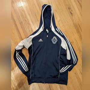 Vancouver Whitecaps licensed Adidas jacket with hoodie (Size US Medium)